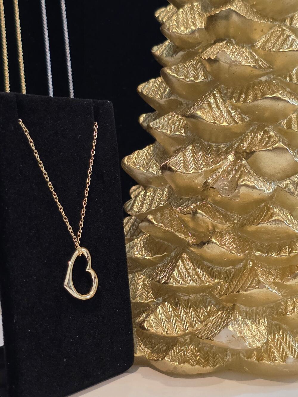 Gold Plated Sterling Silver Heart Pendant